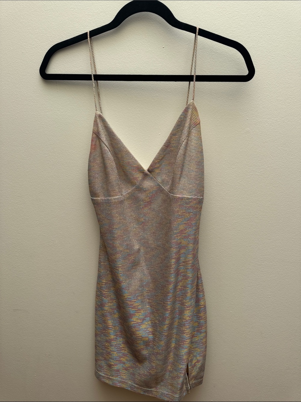 superdown Iridescent Multi-Color Mini Dress